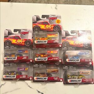 Disney Pixar Cars 2024 NASCAR Die Cast Car Set of 7